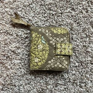 Vera Bradley green floral wallet